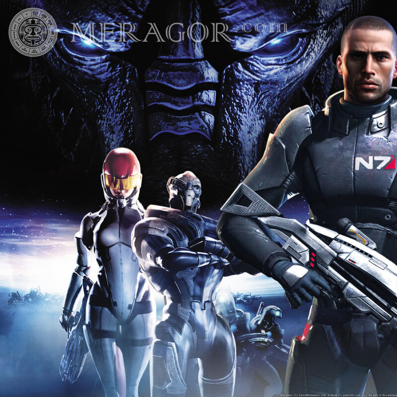 Скачать на аватарку фото из игры Mass Effect Mass Effect Todos los juegos