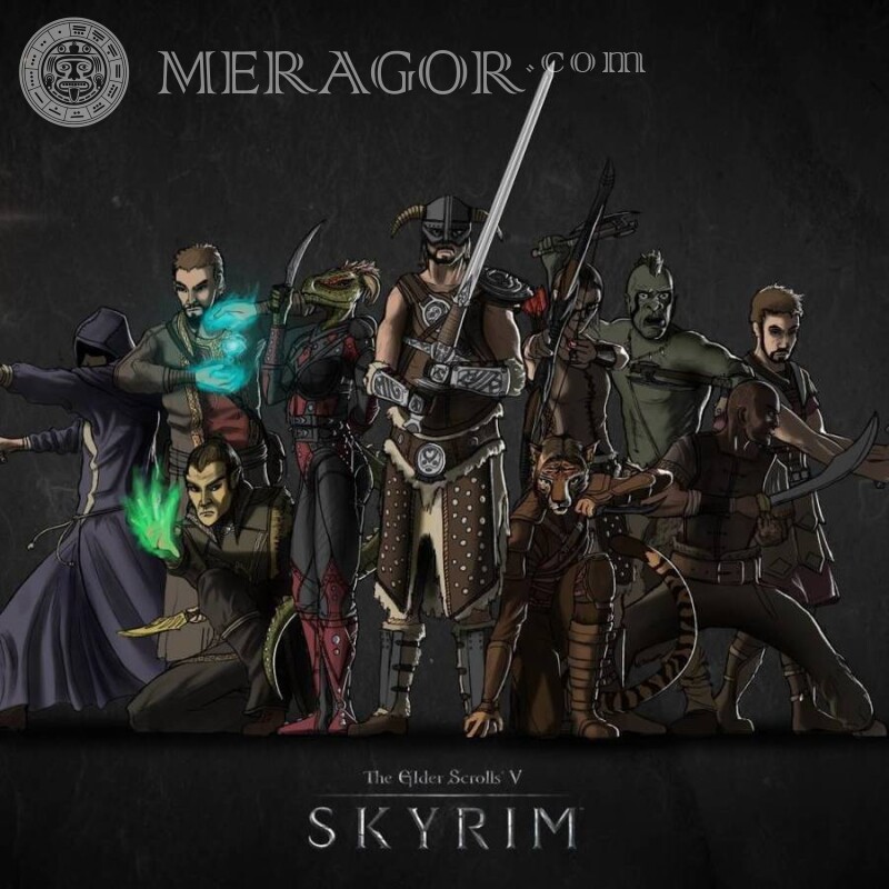 Do jogo Skyrim baixe a foto no avatar Todos os jogos