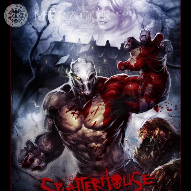 Laden Sie das Splatterhouse-Bild kostenlos als Profilbild herunter Alle Spiele