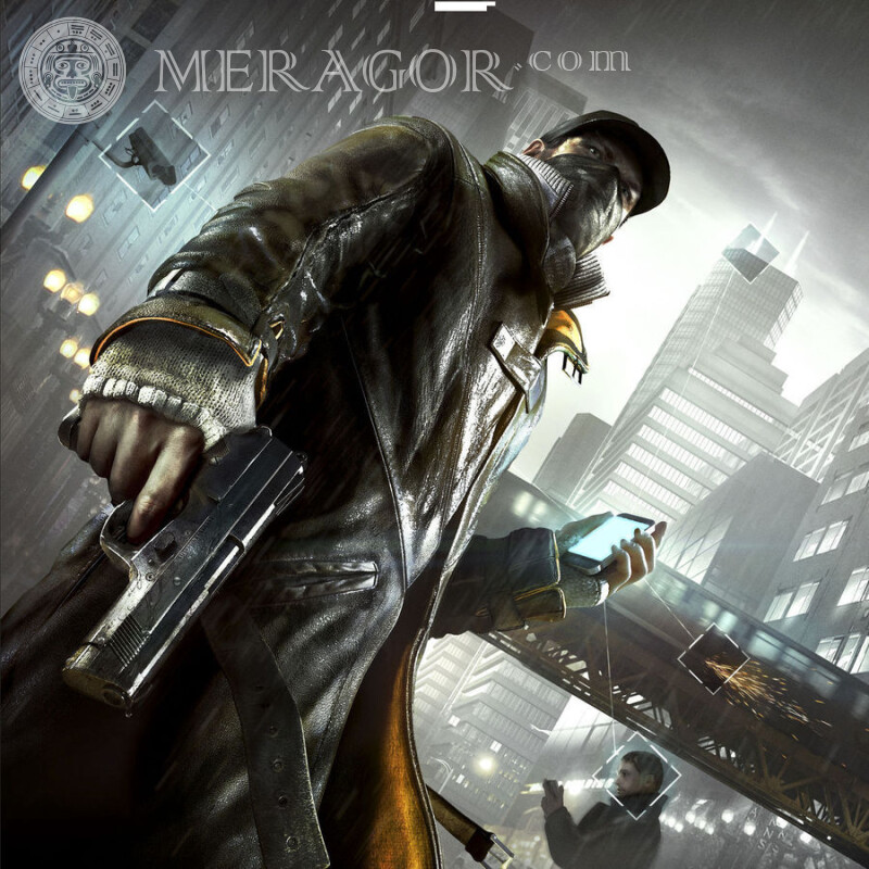 Download the picture for the avatar from the game Watch Dogs for free All games