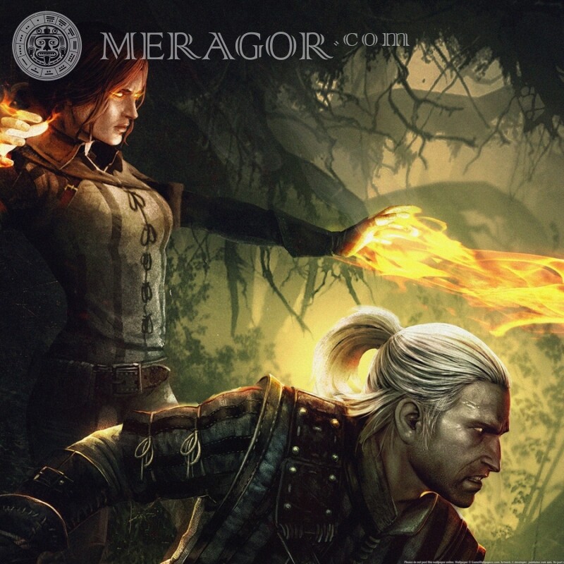 Descarga la foto de Witcher en tu foto de perfil The Witcher Todos los juegos