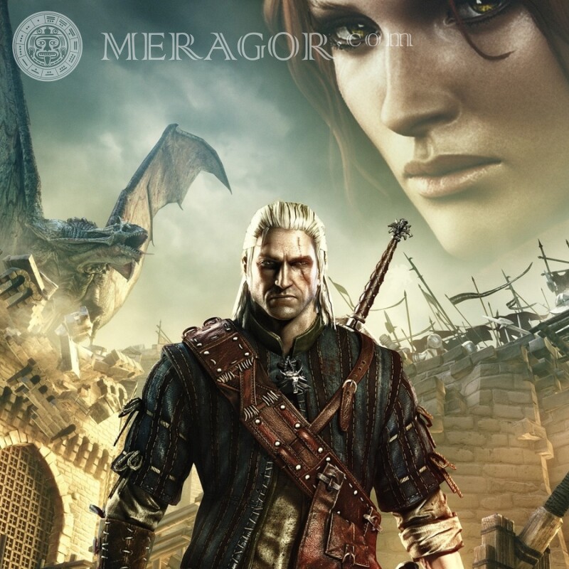 The Witcher download photo on the profile picture of a guy The Witcher All games