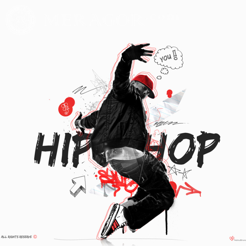 Хіп-хоп танцюрист на аватарку Музиканти, Танцюристи Темношкірі