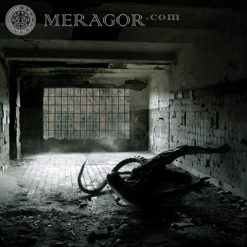 Alien de la película en una imagen de celda de prisión en el avatar De las películas