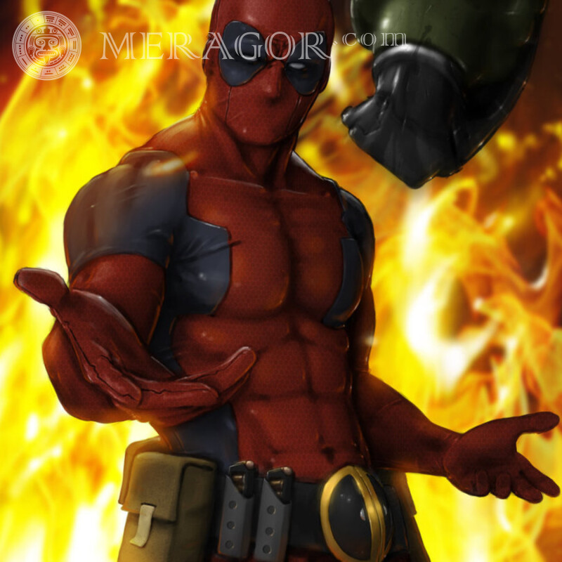 Deadpool Bild auf Ihrem Profilbild herunterladen Aus den Filmen