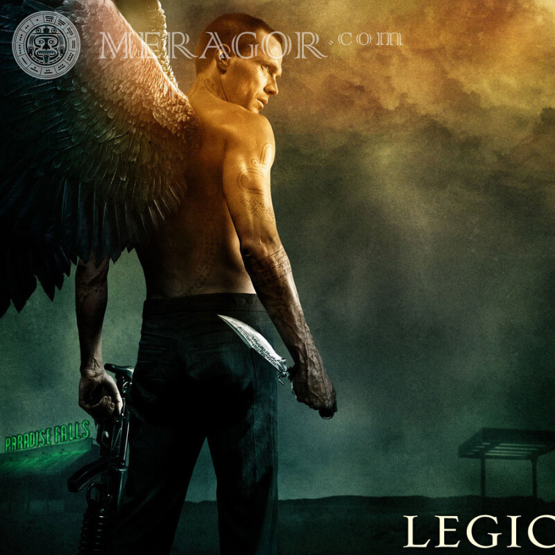 Héroe de la película Legion con alas en avatar De las películas