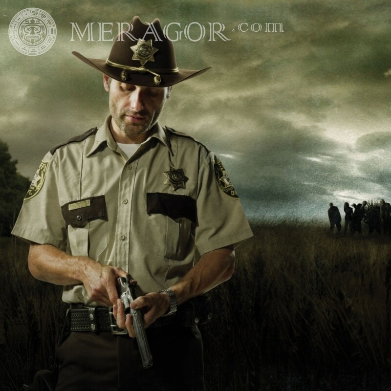 Profilbild des Sheriffs Aus den Filmen Herr Mit Waffe