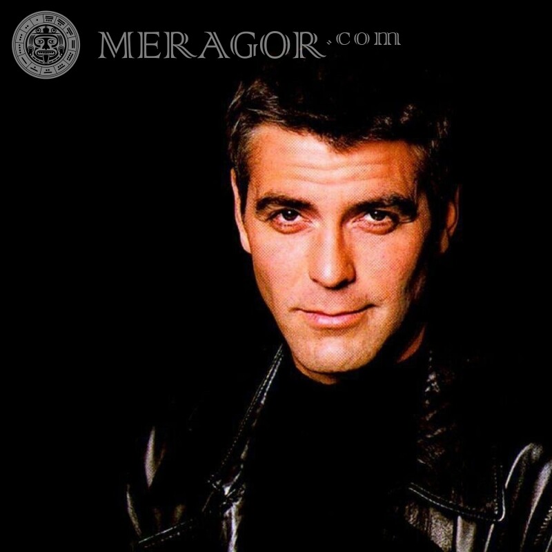 Джордж Клуни фотка на аву Celebrities For VK Faces, portraits Faces of men