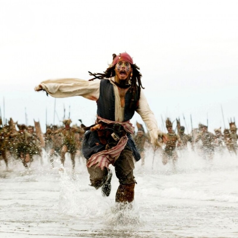 Jack Sparrow läuft auf Avatar-Download Aus den Filmen