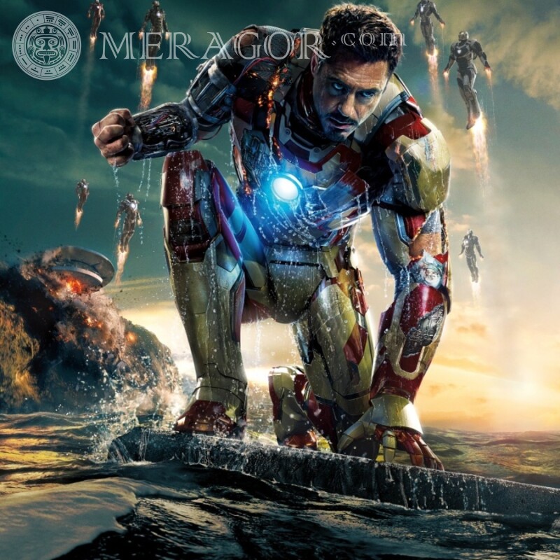 Iron Man está a punto de escapar de Ava de la película De las películas