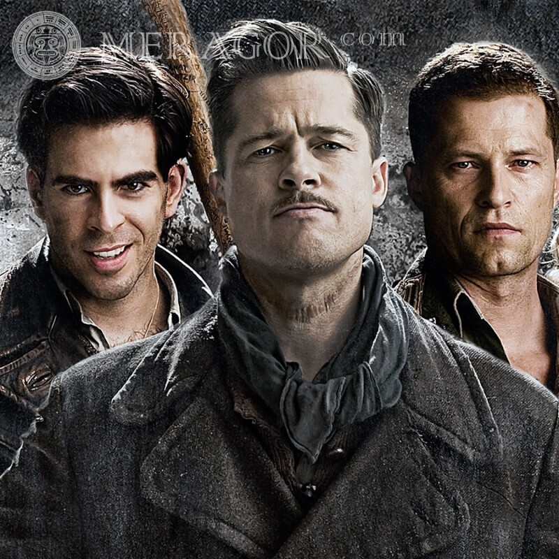 Brad Pitt in the picture with two guys avatar From films