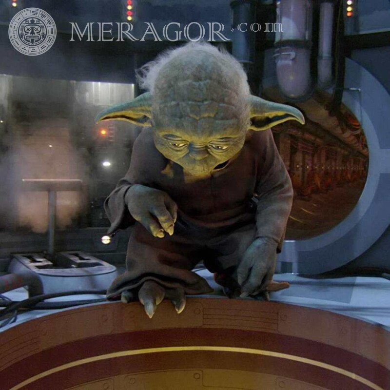 Imagen del maestro Yoda para foto de perfil De las películas Star Wars