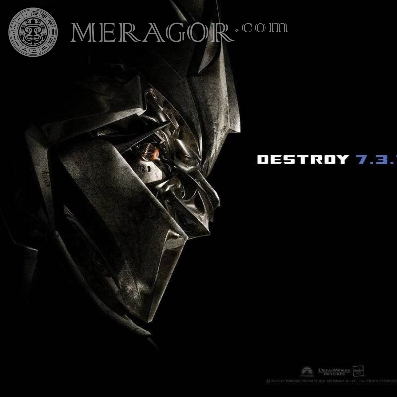 Destroy transformer for avatar From films Transformers Robots