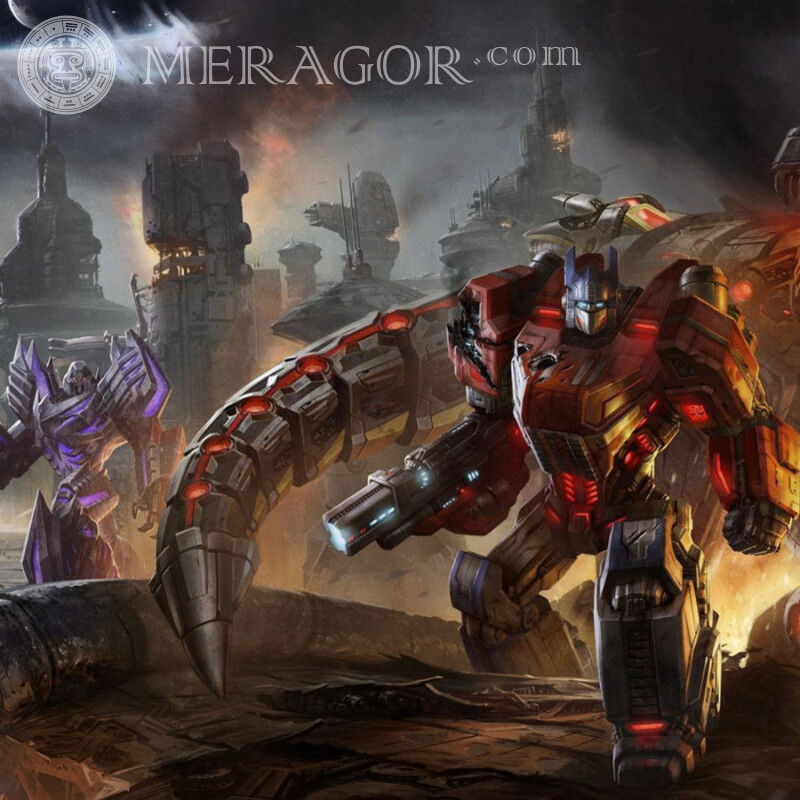 Imagem do avatar dos Transformers Dos filmes Transformers Robôs