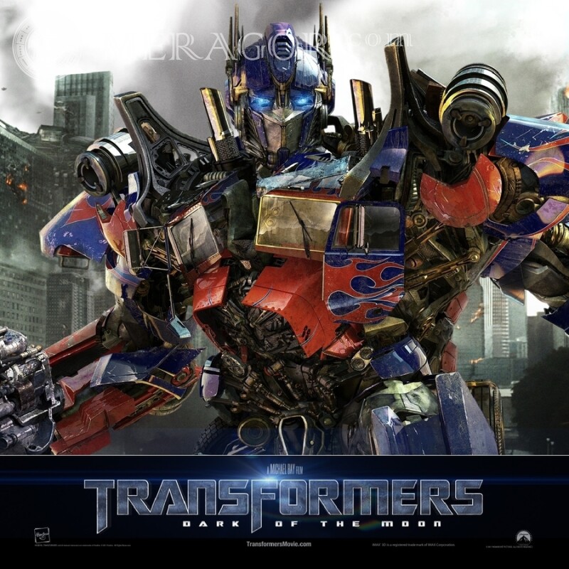 Avatar de Transformer Optimus Prime De las películas