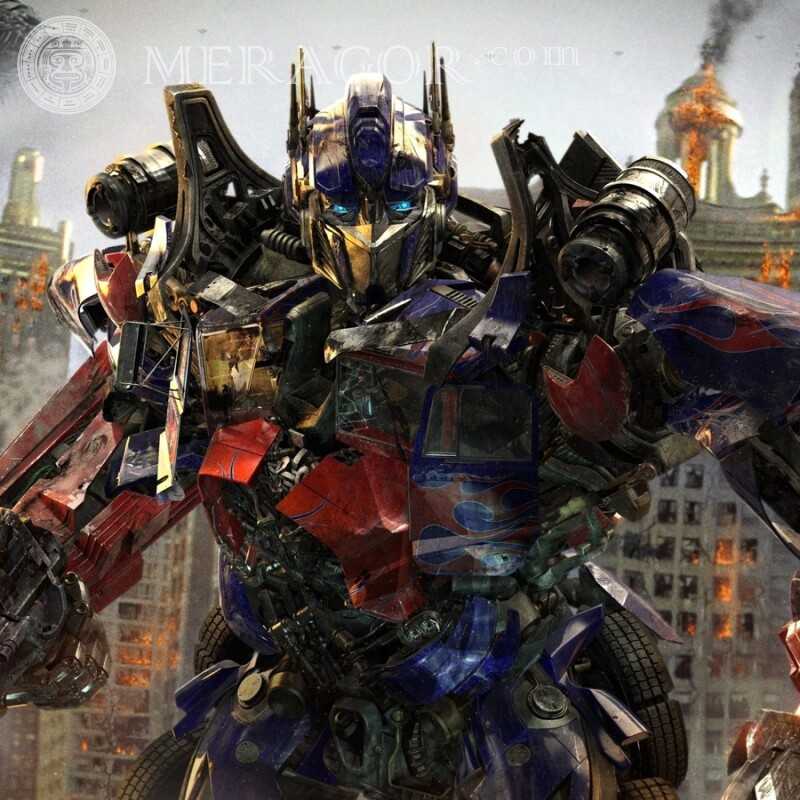 Transformer Optimus Prime no avatar da sua conta Dos filmes Transformers Robôs