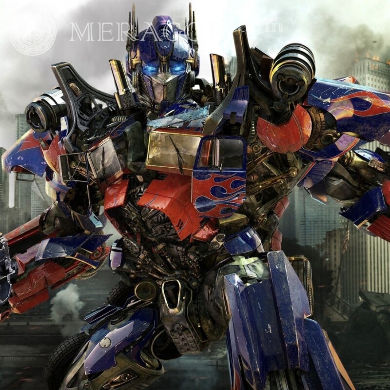Аватарка з Оптмусом Праймом З фільмів Transformers Роботи