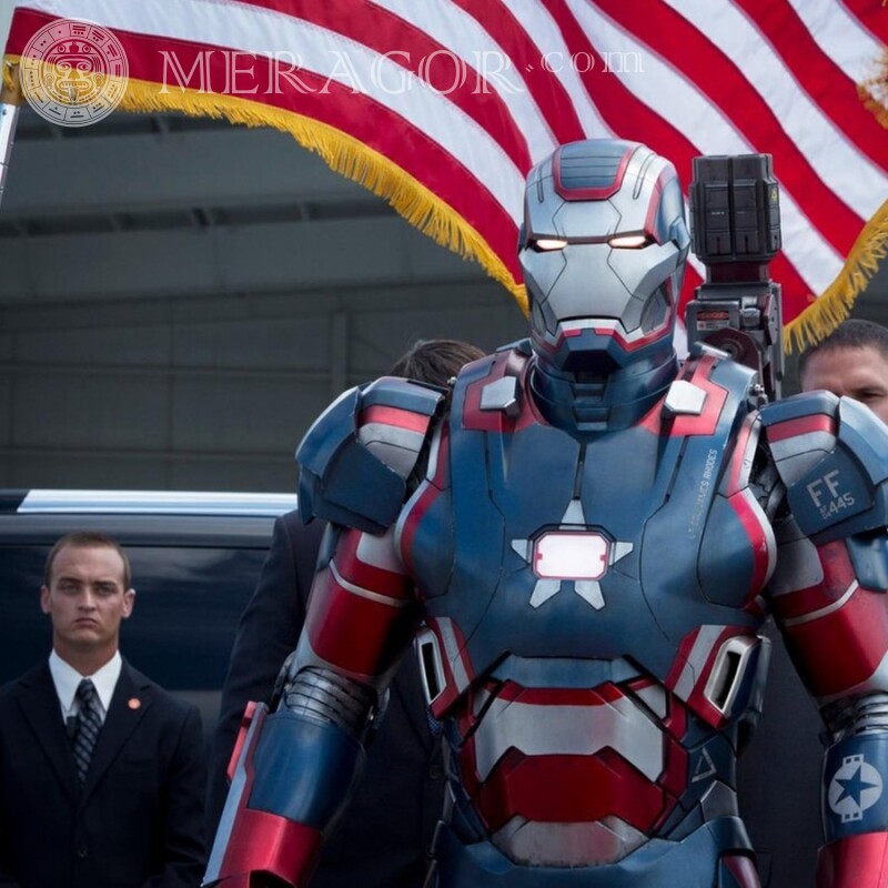 Avatar de la bandera americana de iron man De las películas