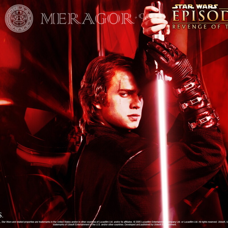 Anakin skywalker com avatar de sabre de luz Dos filmes