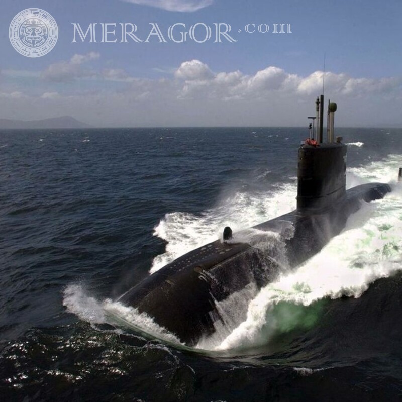 Laden Sie das Foto auf dem Avatar des U-Bootes kostenlos für den Kerl herunter Militärische Ausrüstung Transport