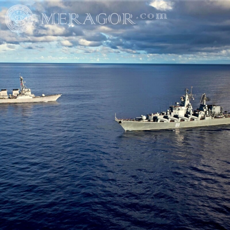 Descargar la foto de los buques de guerra en un avatar para un chico Equipamiento militar Transporte