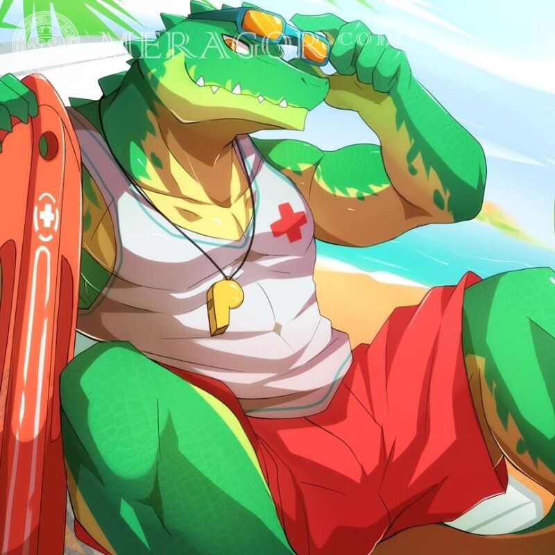 Anime Krokodil auf Avatar herunterladen Krokodile Anime, Zeichnung