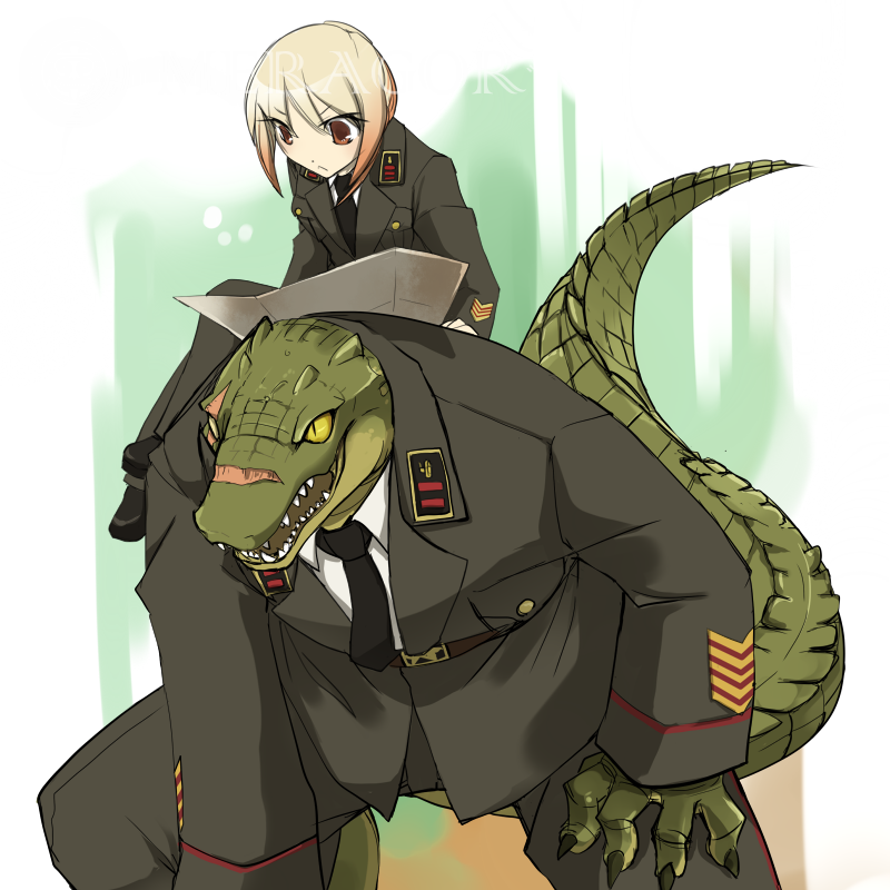 Anime con cocodrilo en avatar Anime, figura Cocodrilos