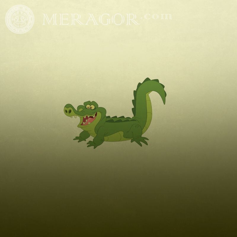 Крокодил из мультика Питер Пен картинка на аву в ВК Крокодилы Мультфильмы
