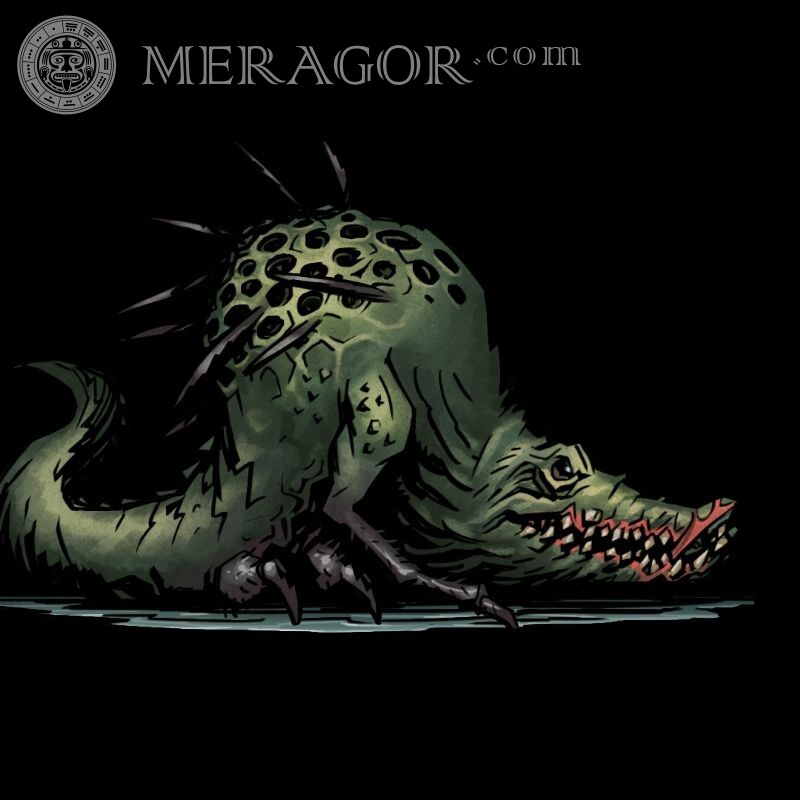 Imagem mutante de crocodilo para avatar Crocodilos Assustador