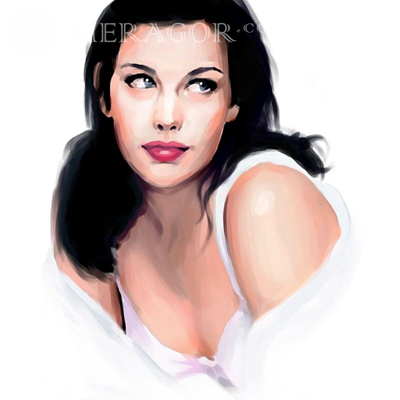 Liv Tyler picture for icon Celebrities Anime, figure Brunettes Women