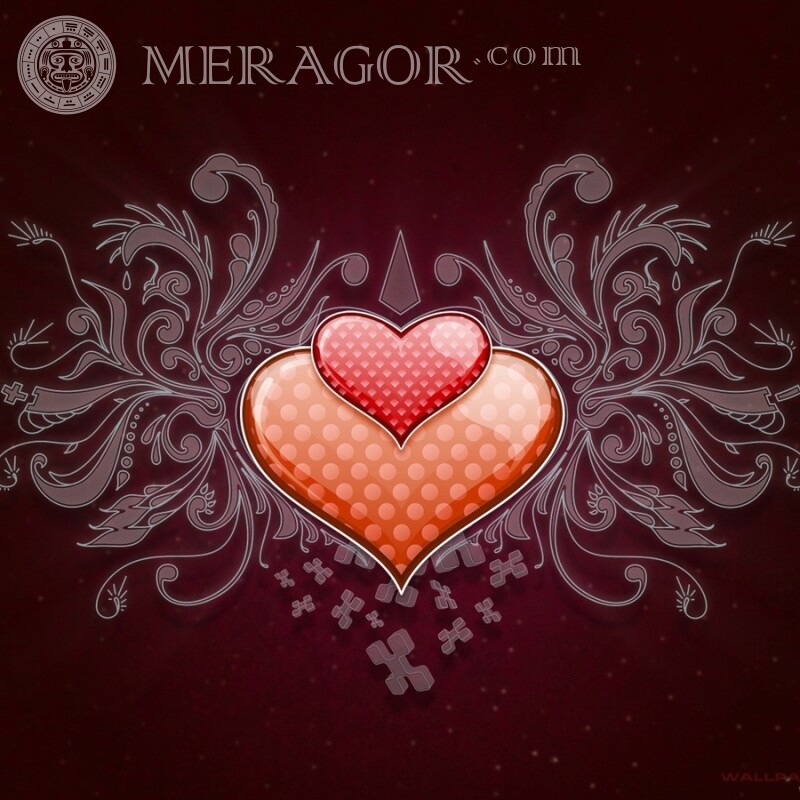 Серце малюнок на аватар скачати Свято Любов