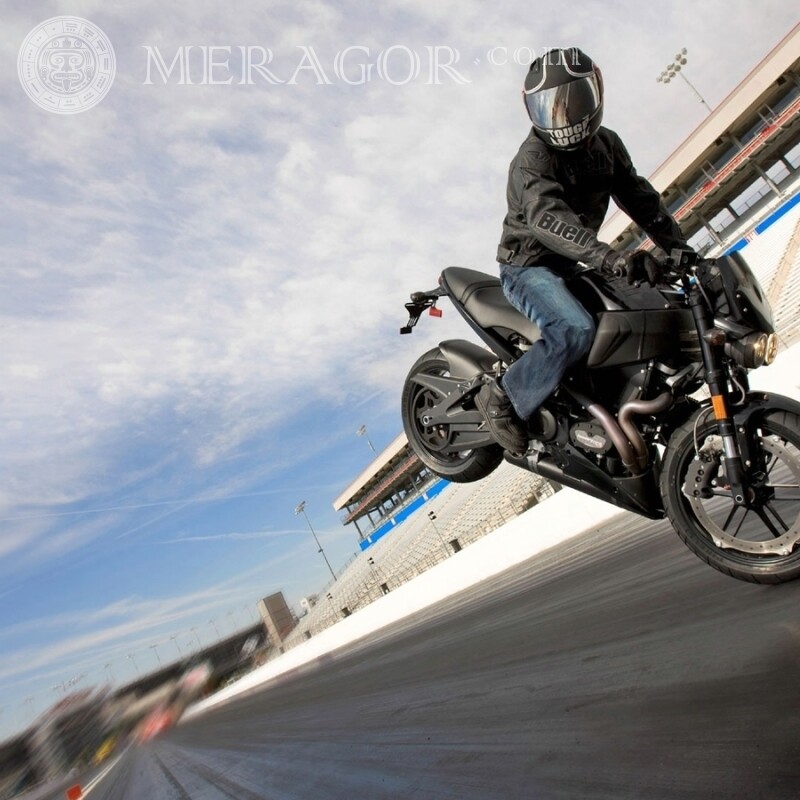 Photo de motocycliste sur téléchargement avatar Velo, Motorsport Gars Hommes