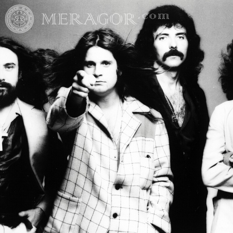 Foto de perfil de los músicos de Black Sabbath Celebridades Chicos Músicos, bailarines