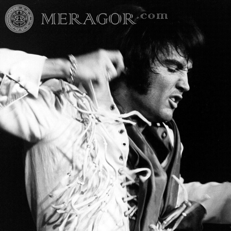 Foto de Elvis Presley para foto de perfil Celebridades Masculinos Músicos, bailarines