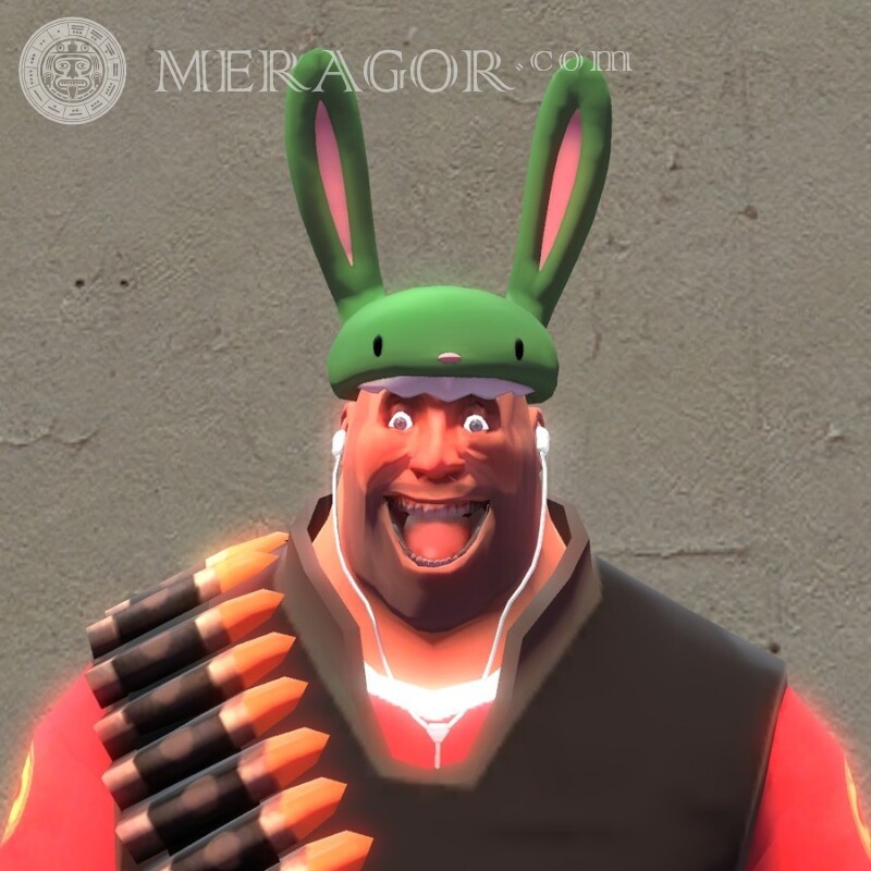 Homem legal com orelhas de coelho no avatar Engraçados Humor