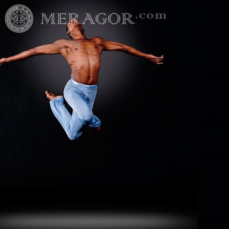 Moderner Tänzer auf Avatar Musiker, Tänzer Schwarze Junge