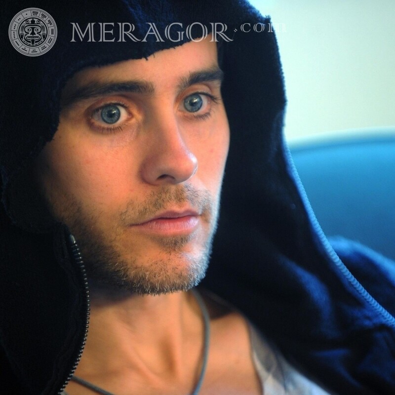 Jared Leto in the hood on the profile picture Musicians, Dancers Hooded For VK Faces, portraits