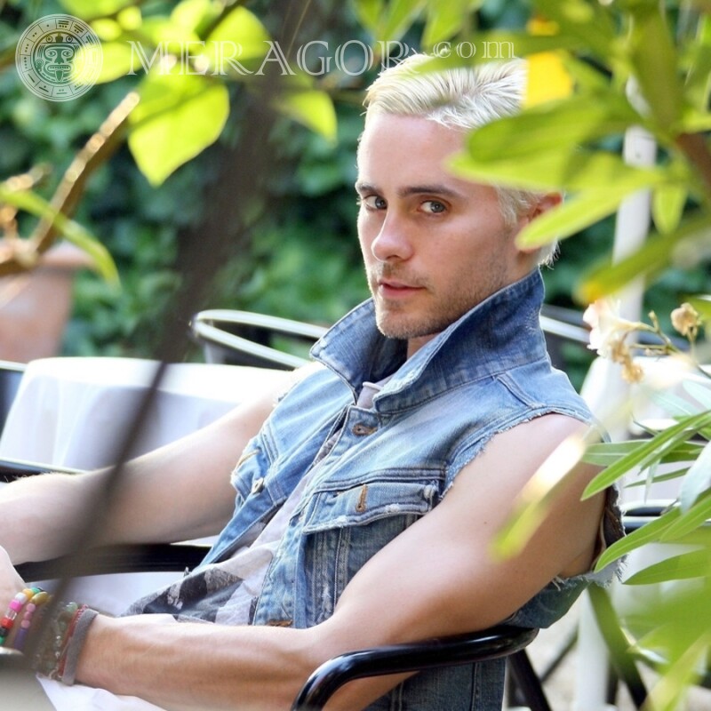 Jared Leto blond auf Avatar Prominente Für VK Gesichter, Porträts Junge