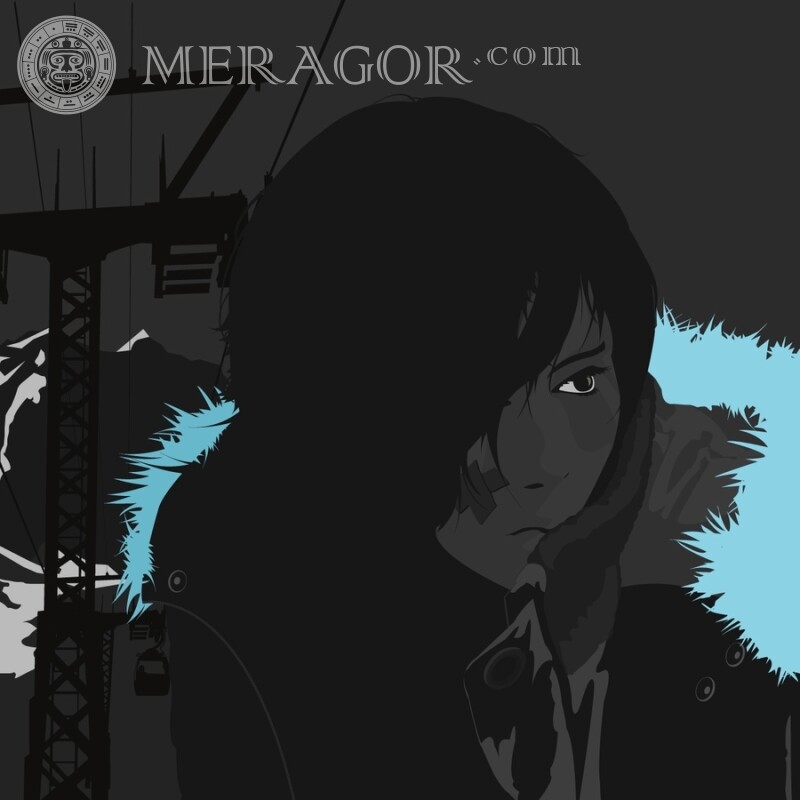 MERAGOR  Anime icon sad guy