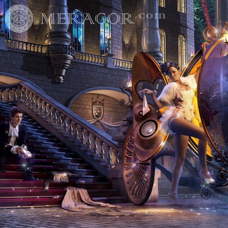 Modern Cinderella download on avatar Funny Boy with girl