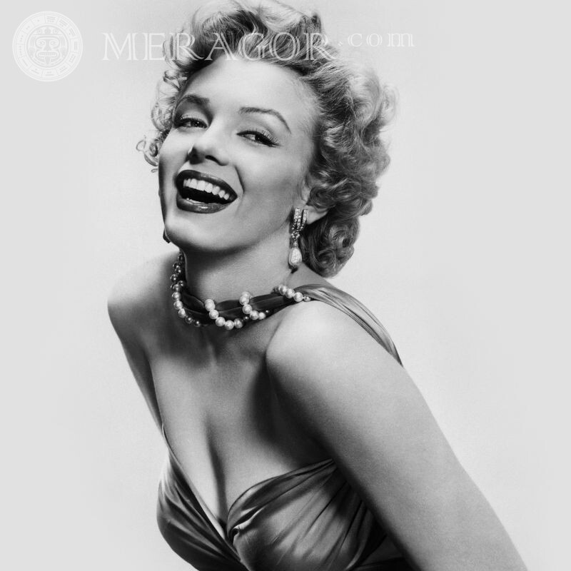 Marilyn Monroe Foto auf Avatar Prominente Frauen Schwarz-weisse