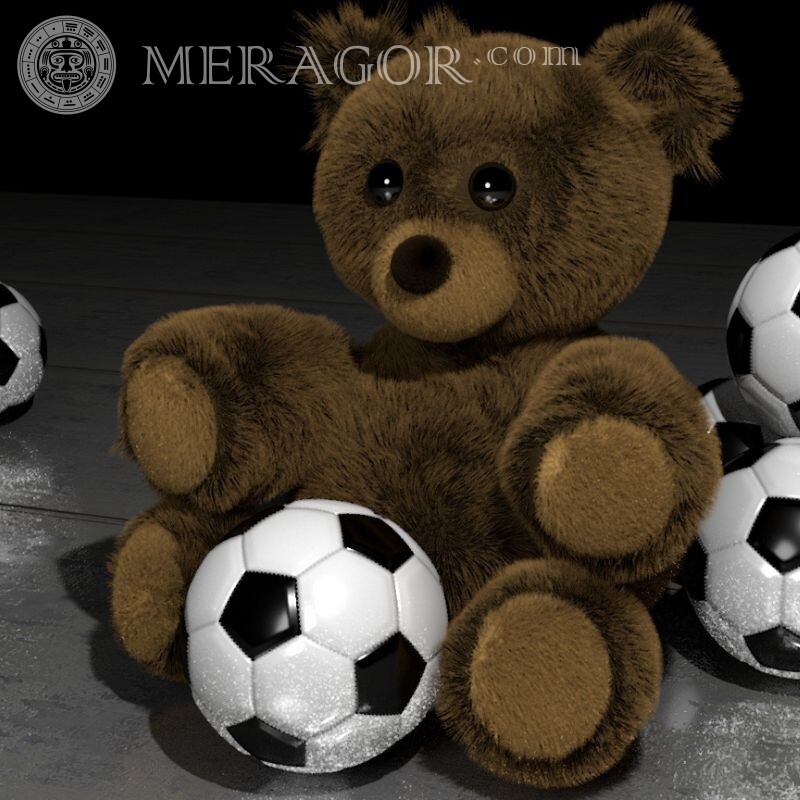 Image d'ours en peluche pour avatar Ours