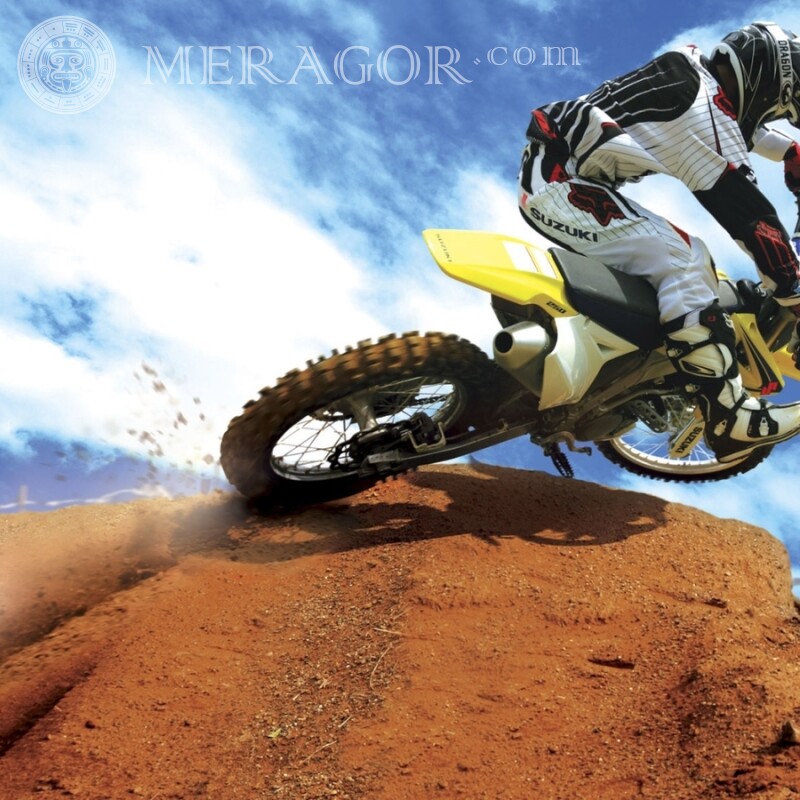 Motocross Motorradrennfahrer Avatar | 0 Velo, Motorsport Transport Rennen