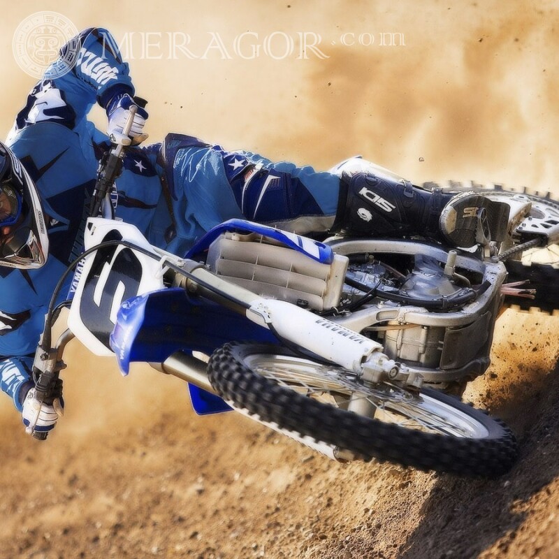 Photo de motocross pour téléchargement d'avatar WatsApp Velo, Motorsport Transport Course