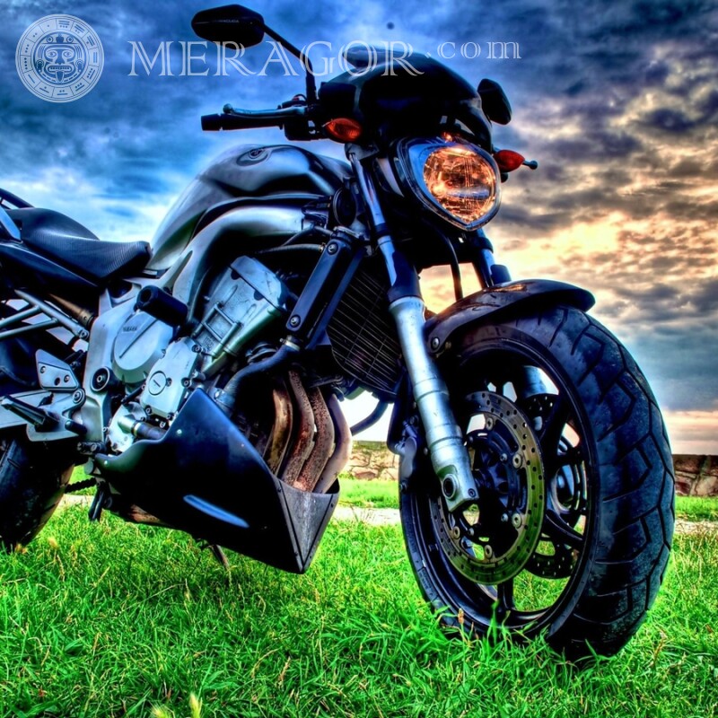 Descarga una foto de una motocicleta en un avatar para un chico gratis Velo, Motorsport Transporte