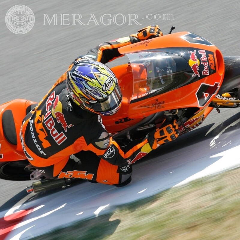 Descarga de avatar de motociclista Velo, Motorsport Transporte Carrera