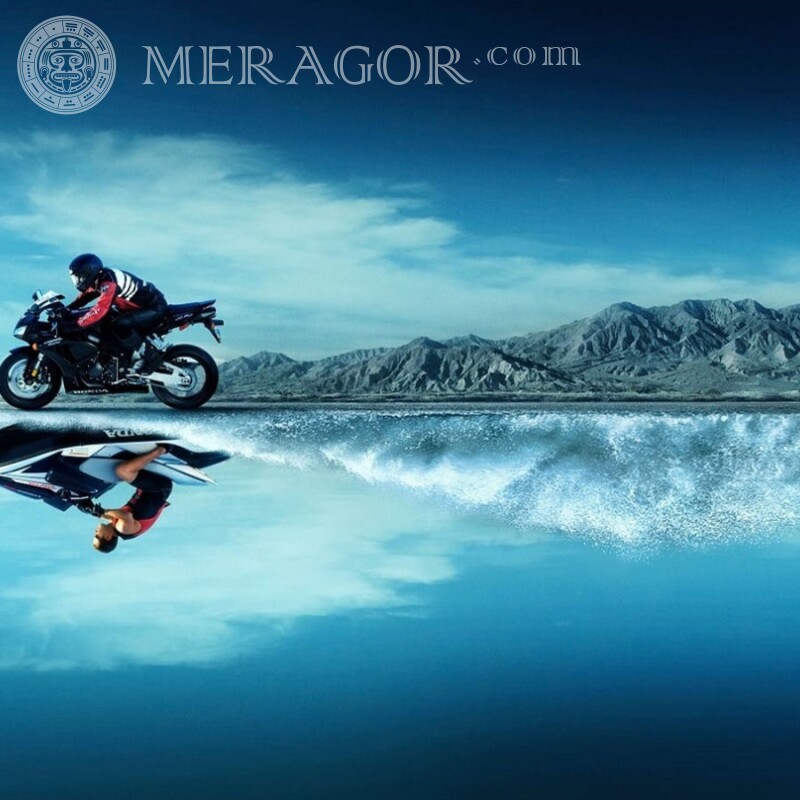 Baixe uma foto de motocicleta para um cara em um avatar gratuitamente Velo, Motorsport  Transporte