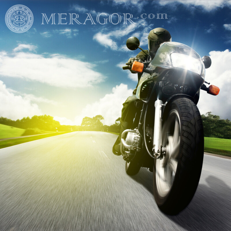 Download a motobike photo for a guy for free on an avatar Velo, Motorsport Transport