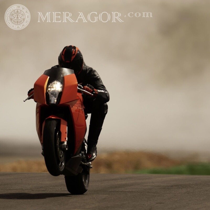 Download a photo of a motorbike for a man on an avatar for free Velo, Motorsport Transport