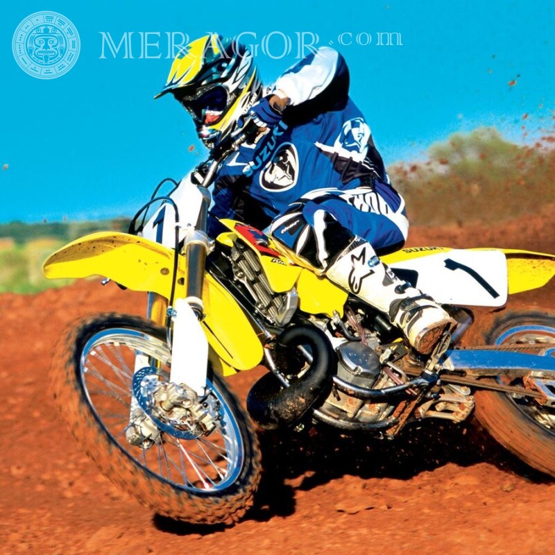 Download do avatar do piloto de motocross Velo, Motorsport  Transporte Raça